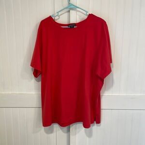 LAND’S END colorful orange short sleeved T-shirt, size 3X